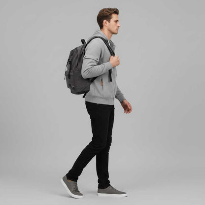 Men's Utility Zip-Up Hoodie | Casual Sweatshirt