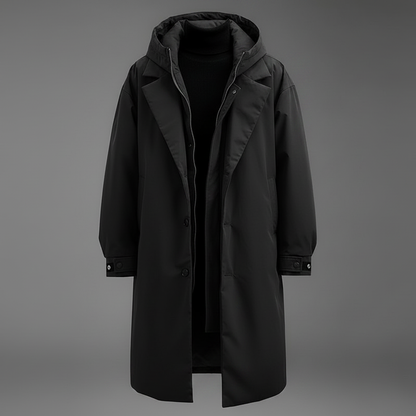 Men's Waterproof Puffer Trench Coat | Stylish Long Winter Jacket 6