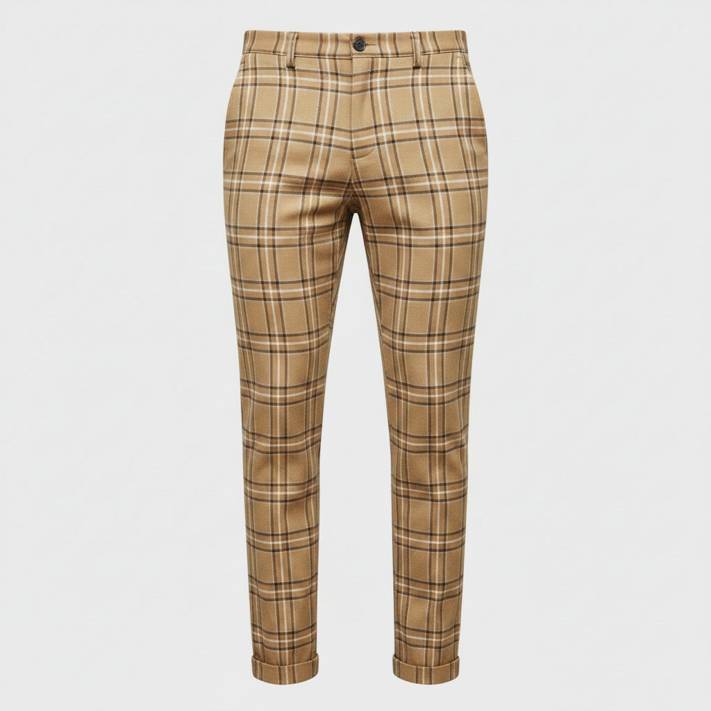 Sasha Checked Chino Pants | Men's Casual Wear 7