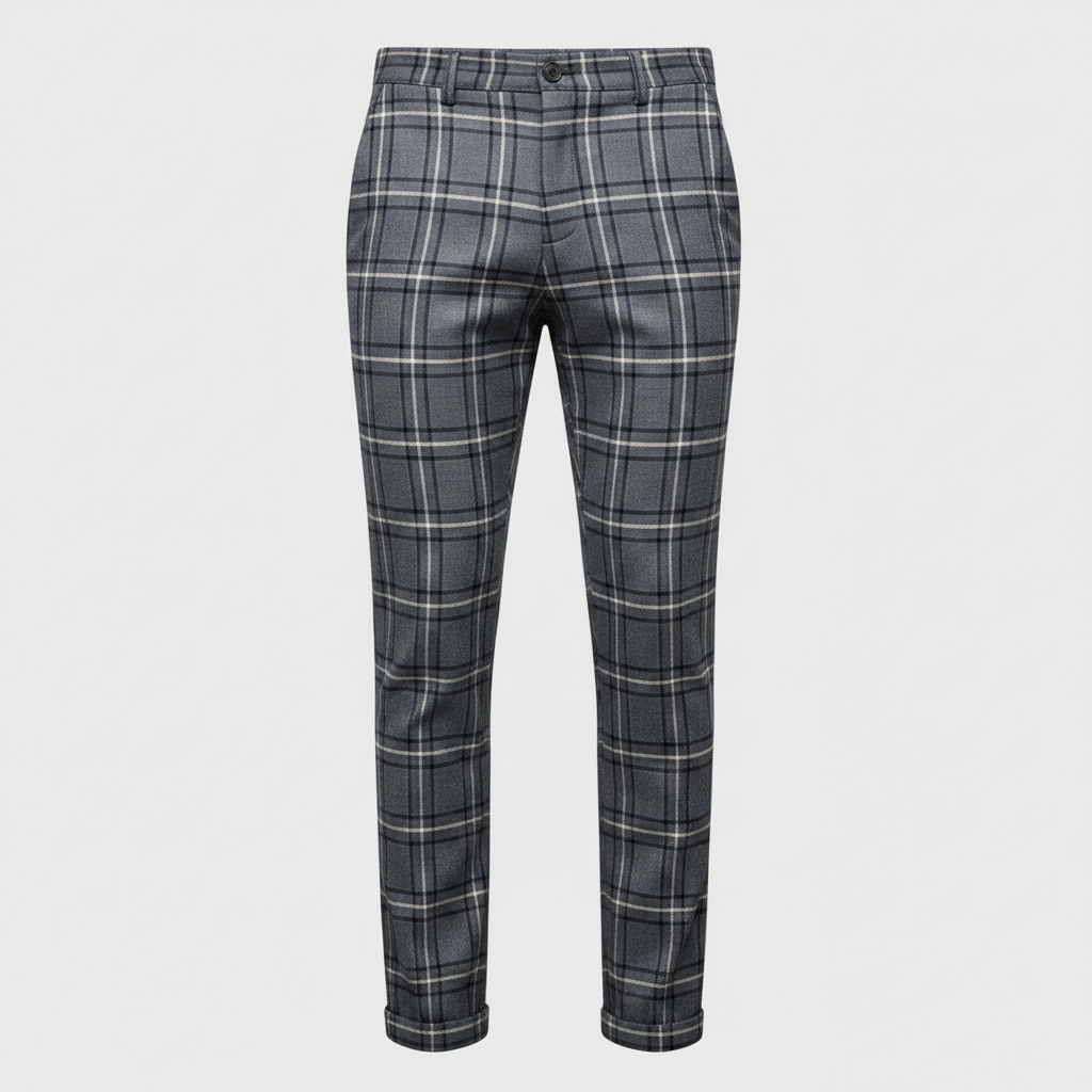 Sasha Checked Chino Pants | Men's Casual Wear 9